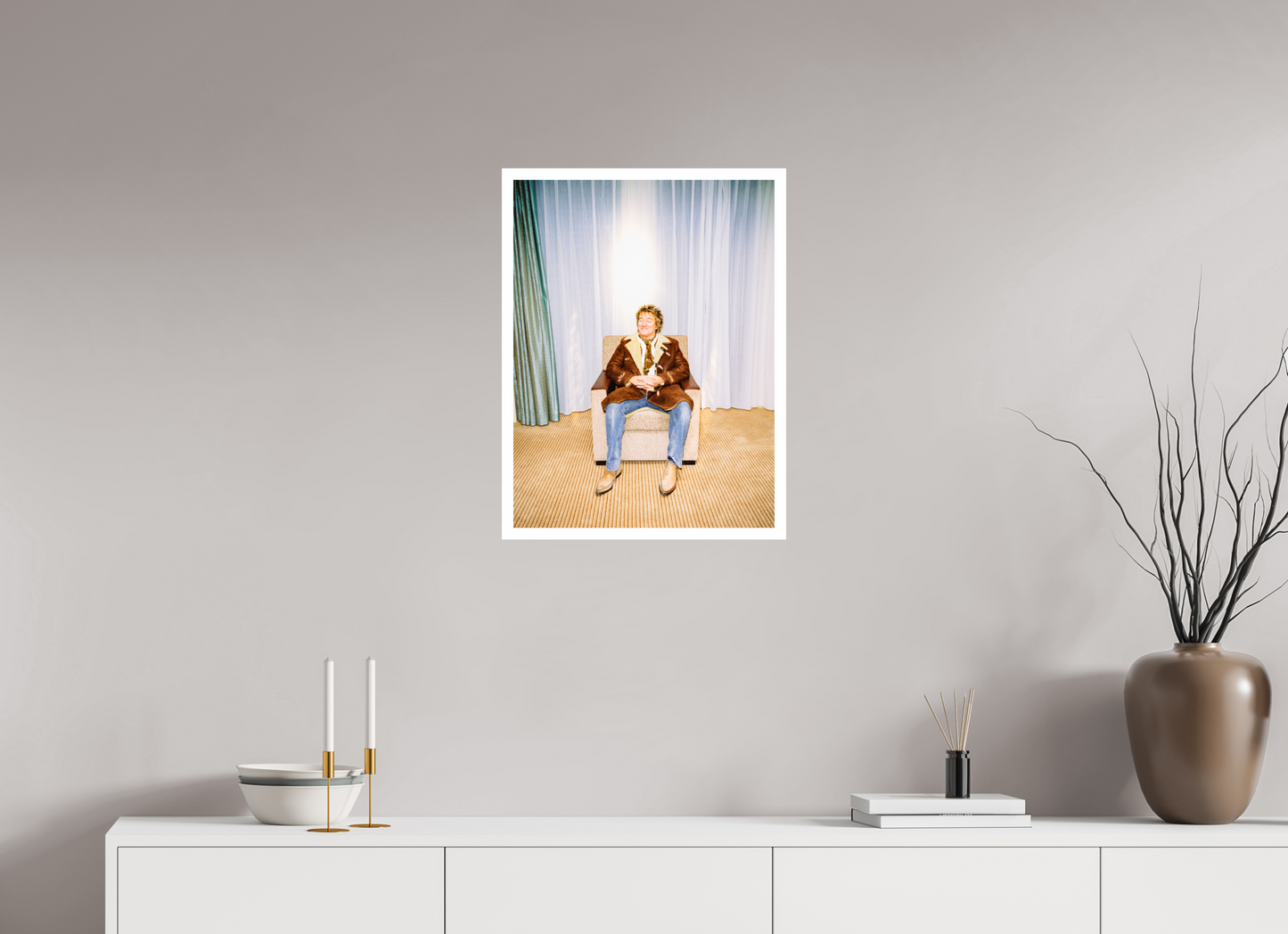 45 x 60 cm, Fine Art Print Rod Stewart 01