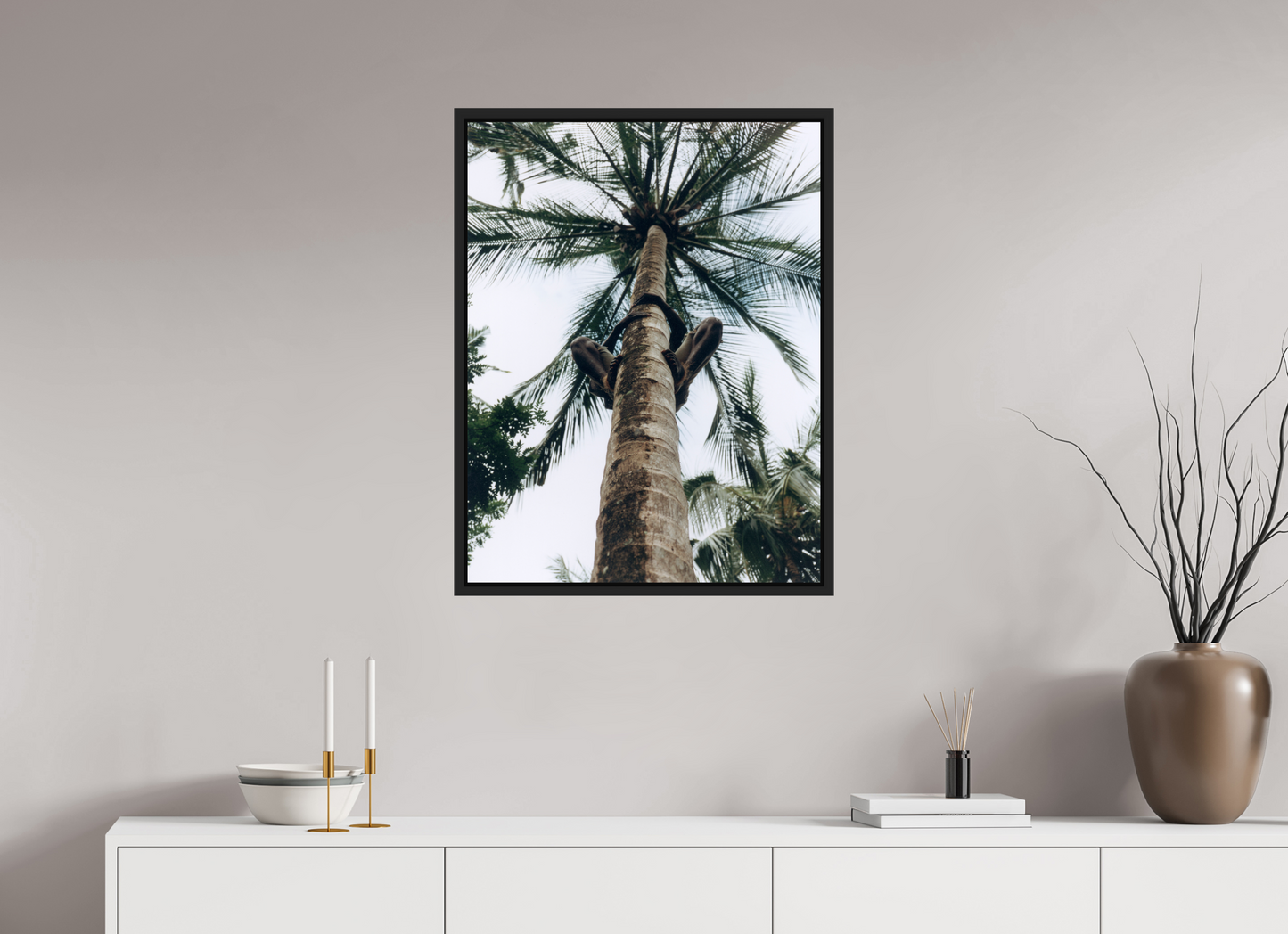 60 x 78,3 cm, Floater Frame | Black Matte Zanzibar, Tansania 01