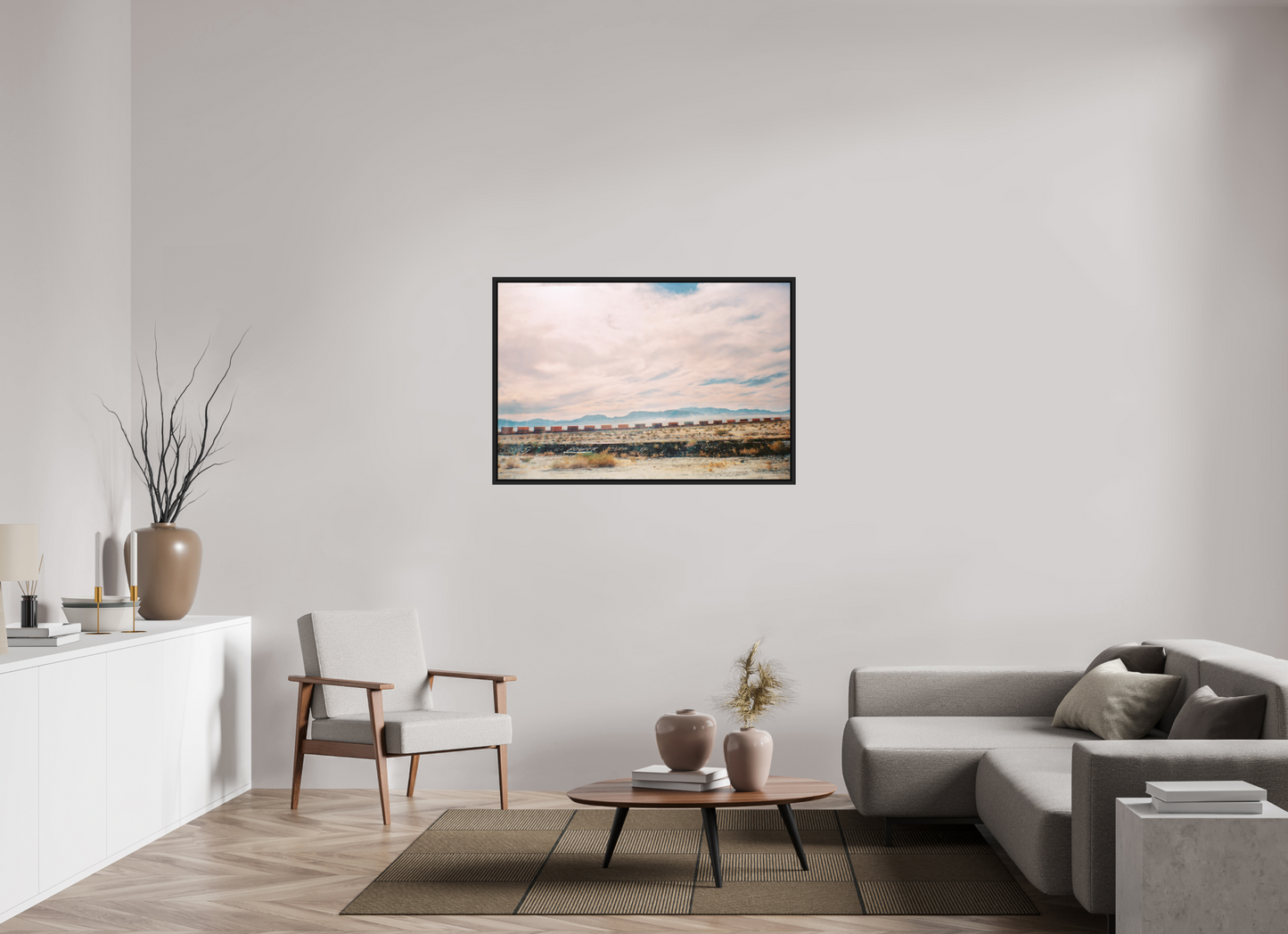 118,9 x 80 cm, Floater Frame | Black Matte USA - Agfa Clack 01