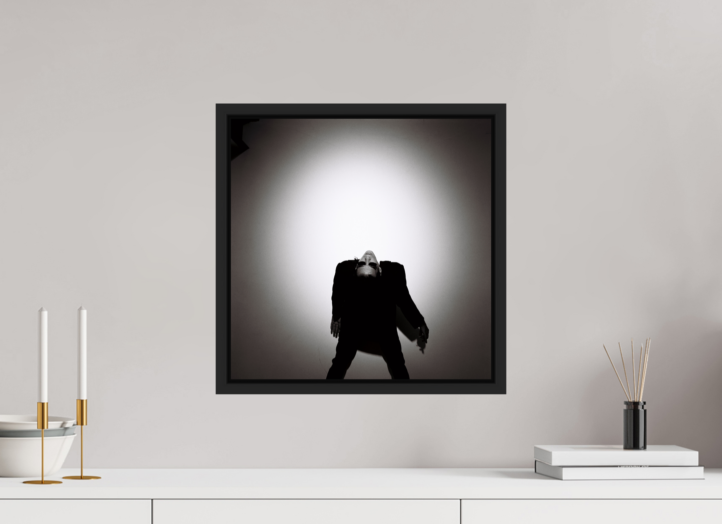 40 x 40 cm, Floater Frame | Black Matte Nick Cave 09