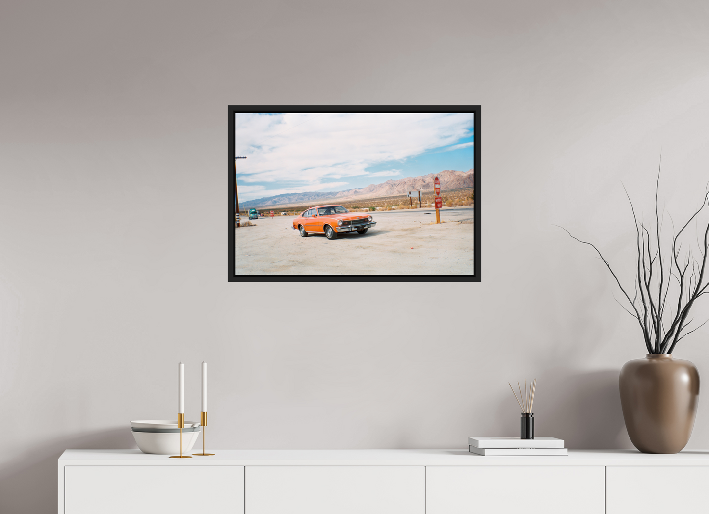 73,7 x 50 cm, Floater Frame | Black Matte USA - Agfa Clack 04