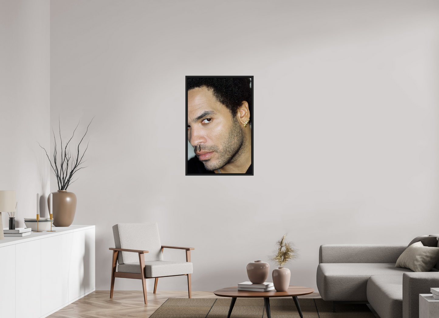60 x 90 cm, Floater Frame | Black Matte Lenny Kravitz 13