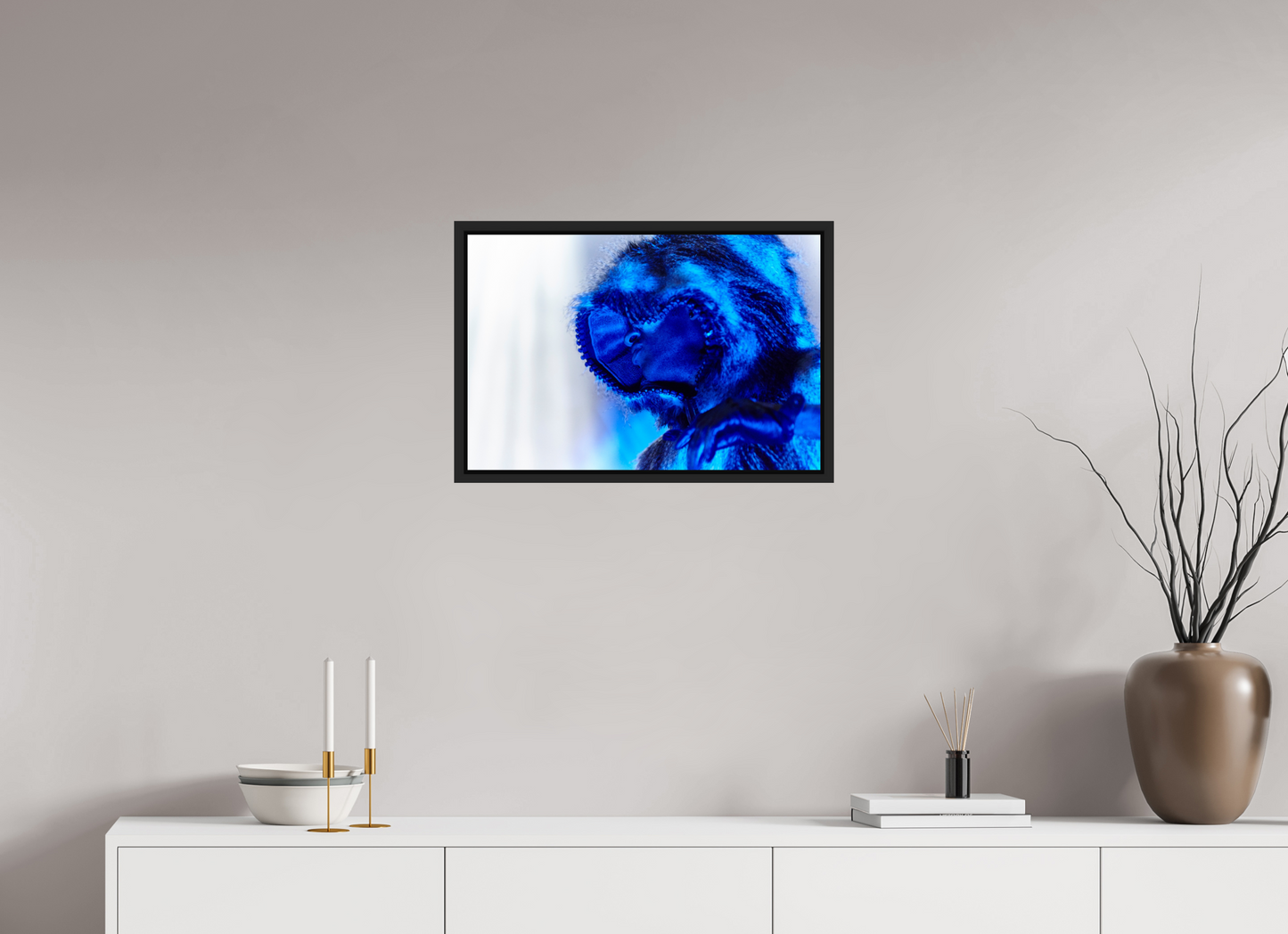 60 x 40 cm, Floater Frame | Black Matte Prodigy 01