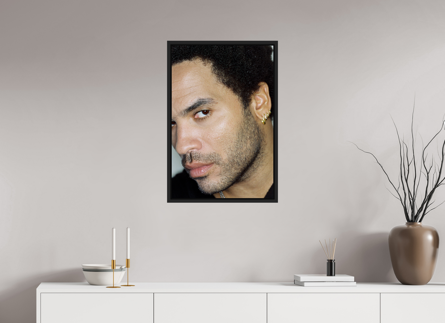 50 x 75 cm, Floater Frame | Black Matte Lenny Kravitz 13