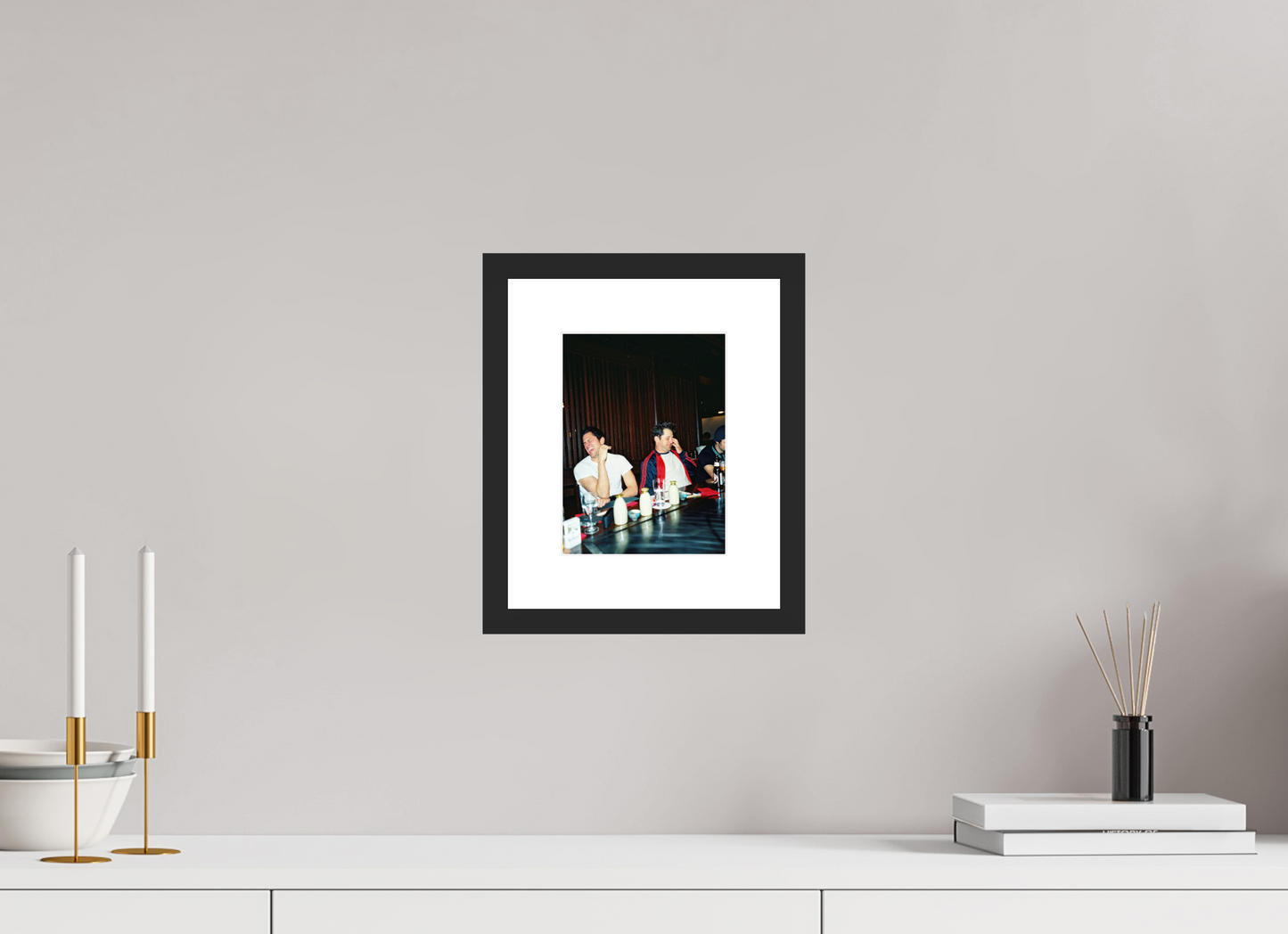 15 x 20 cm, Wood Frame with Passe-Partout | Black Matte Johnny Knoxville - Jackass 01