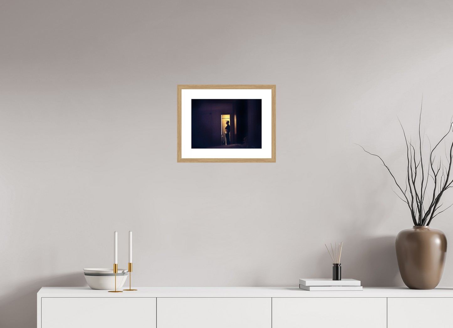 35 x 25 cm, Wood Frame with Passe-Partout | Oak Tricky 02