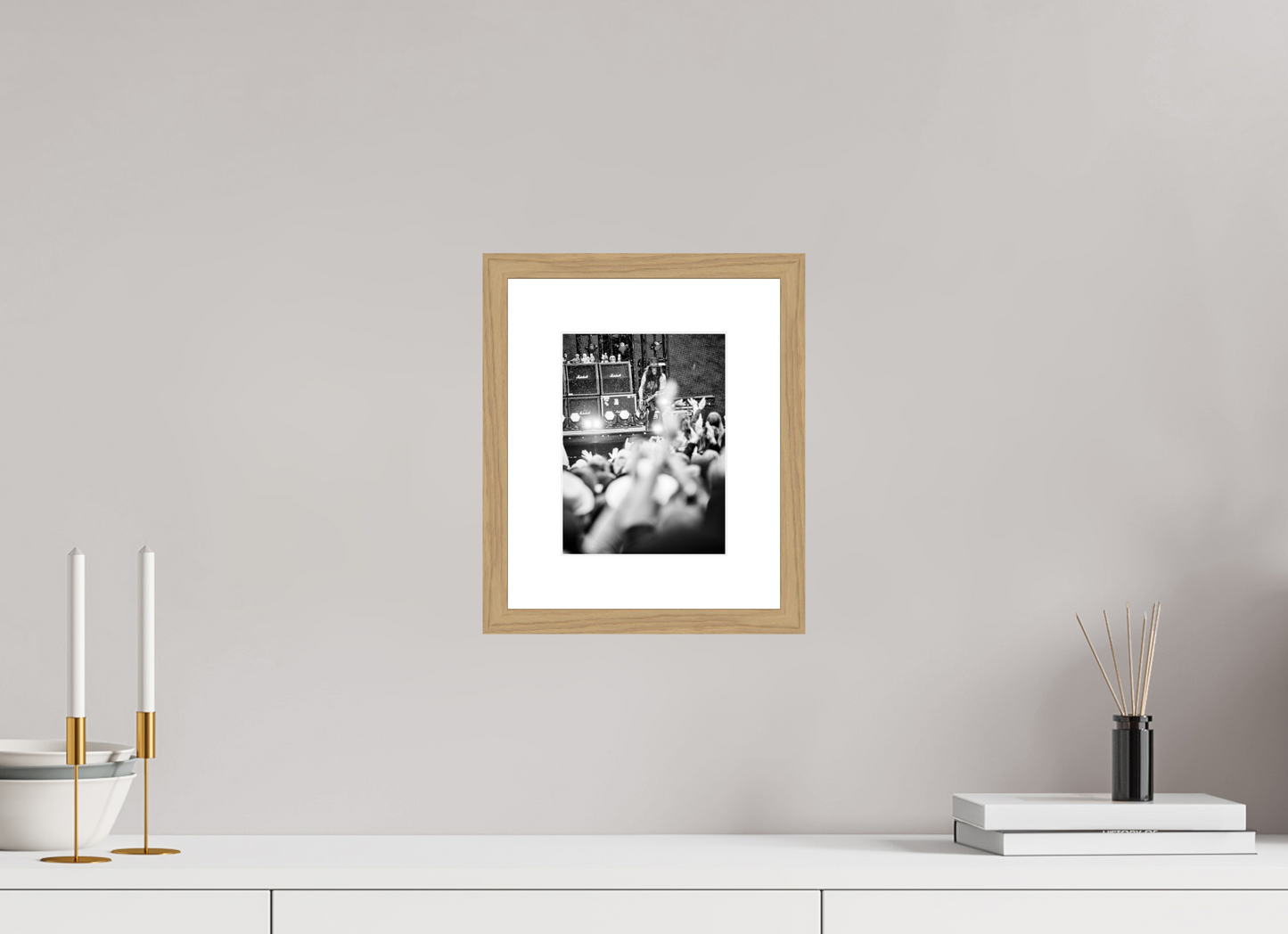 15 x 20 cm, Wood Frame with Passe-Partout | Oak Slash Live 01