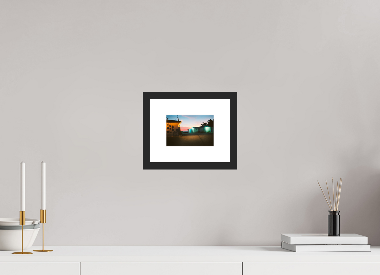 14,8 x 10 cm, Wood Frame with Passe-Partout | Black Matte USA - Agfa Clack 02