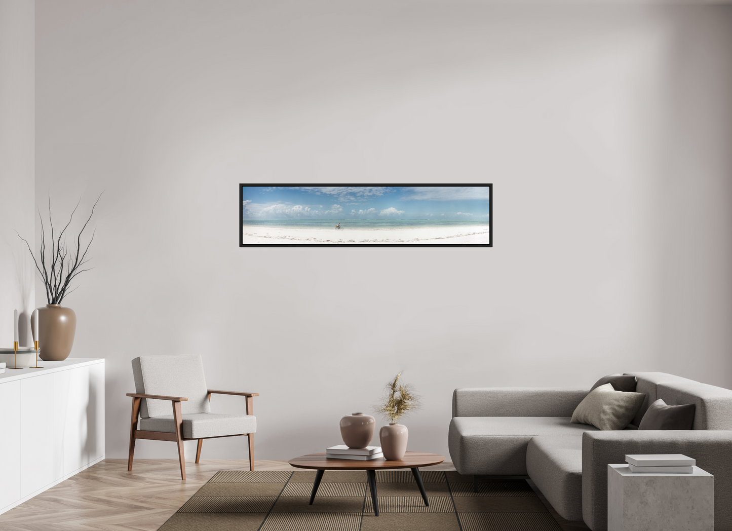 172,2 x 40 cm, Floater Frame | Black Matte Zanzibar, Tansania 02