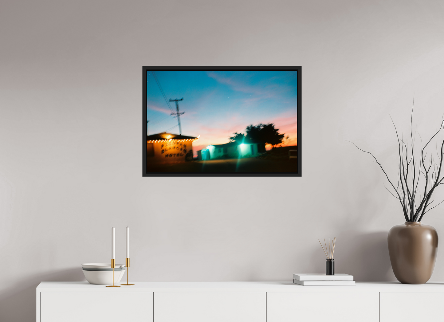 73,9 x 50 cm, Floater Frame | Black Matte USA - Agfa Clack 03