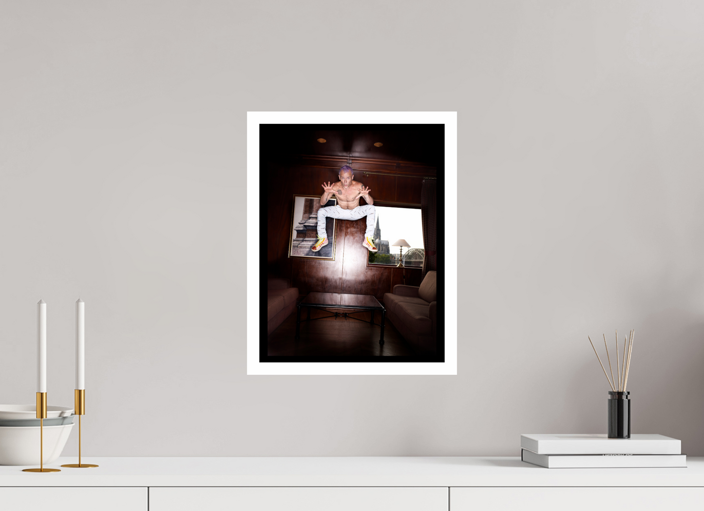 30 x 38,6 cm, Fine Art Print Flea - Red Hot Chili Peppers 02