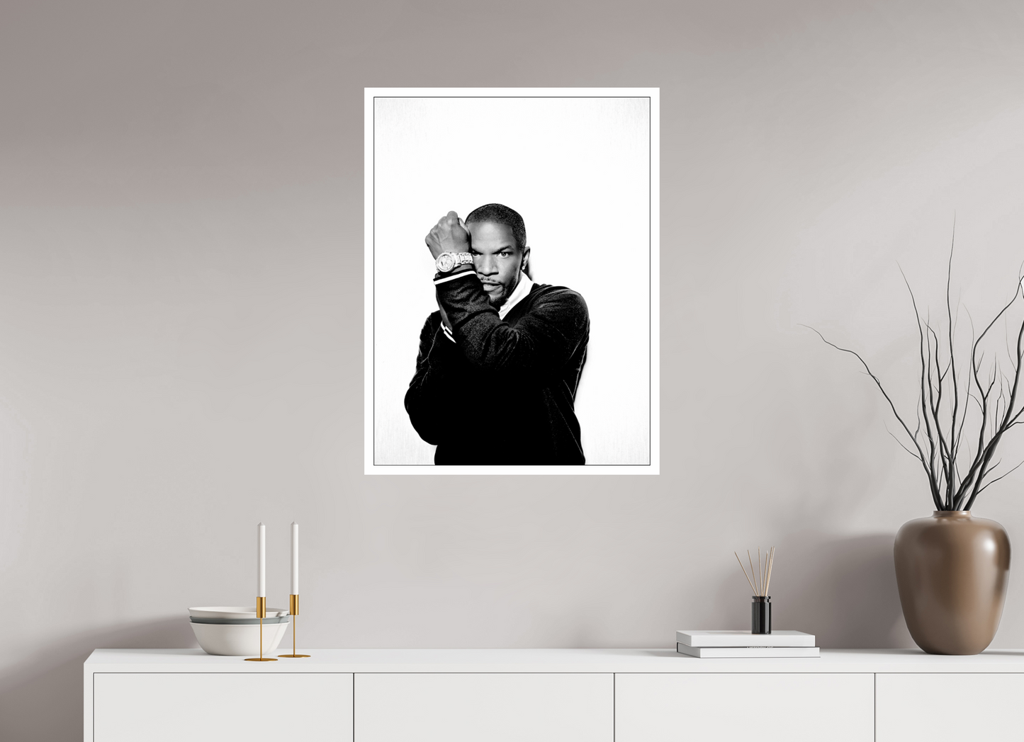 60 x 80 cm, Fine Art Print Jamie Foxx 04