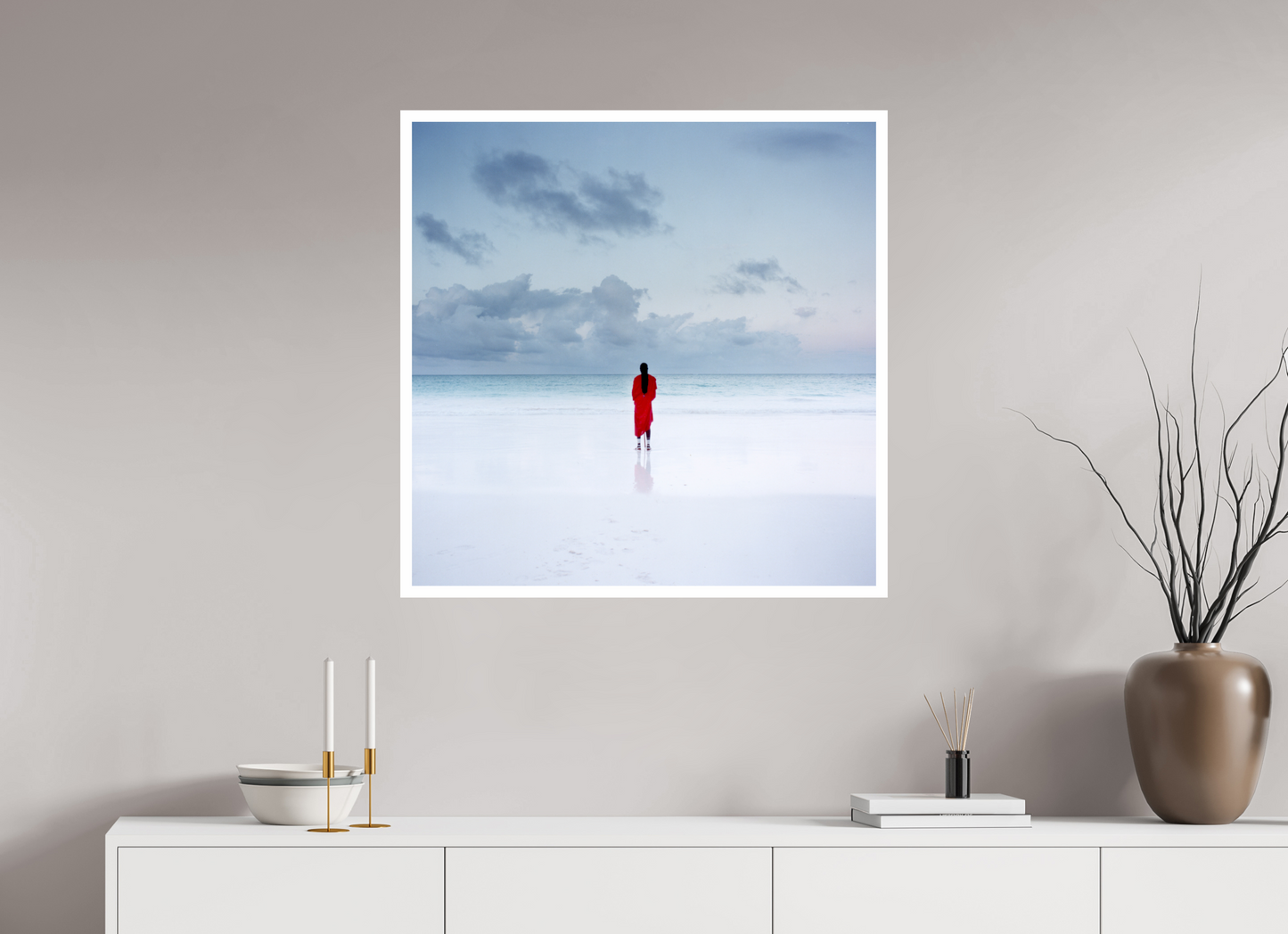 80 x 80 cm, Fine Art Print Massai - Zanzibar, Tansania 03