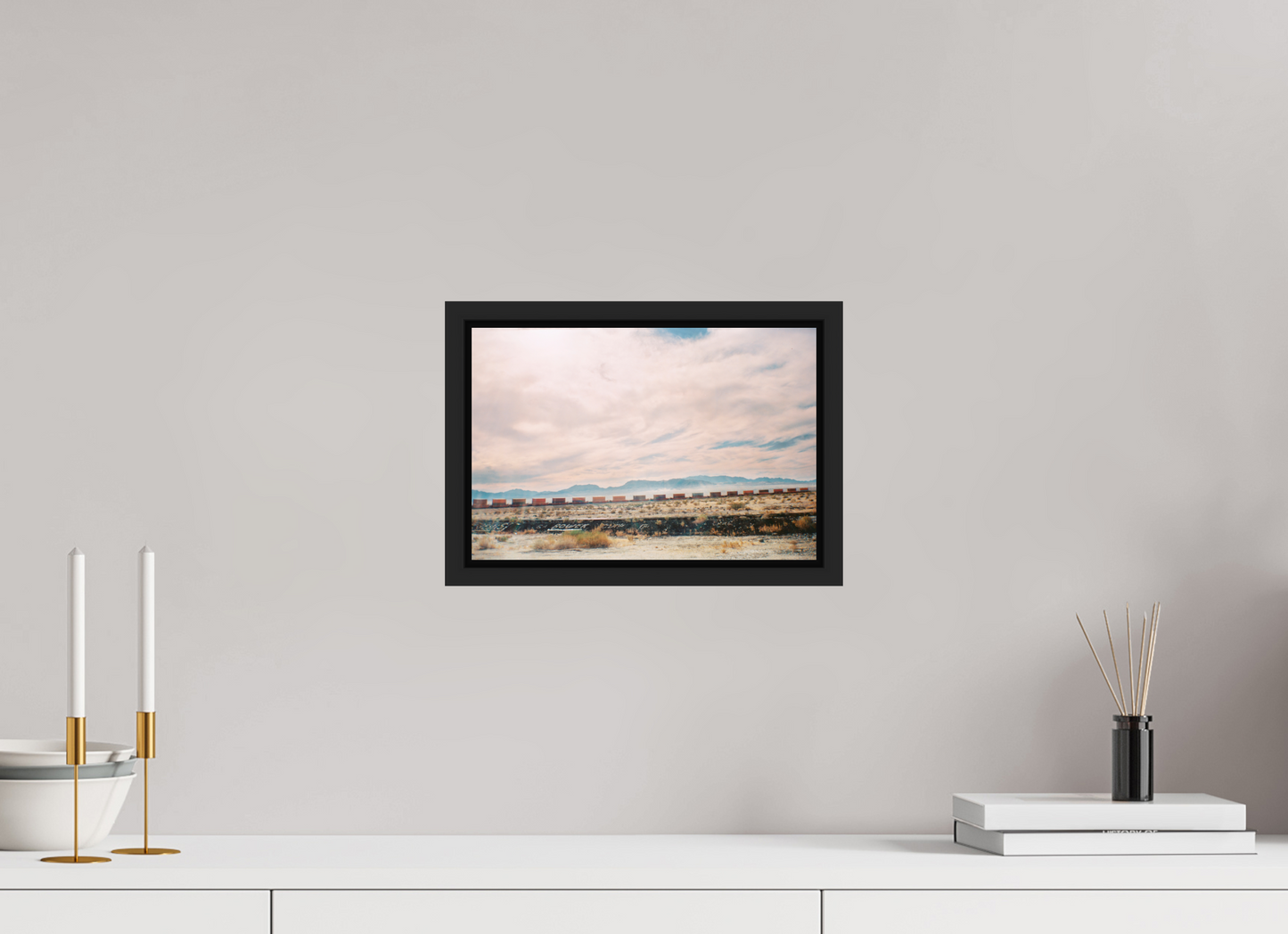 29,7 x 20 cm, Floater Frame | Black Matte USA - Agfa Clack 01