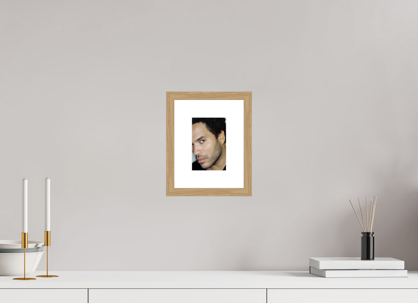10 x 15 cm, Wood Frame with Passe-Partout | Oak Lenny Kravitz 13