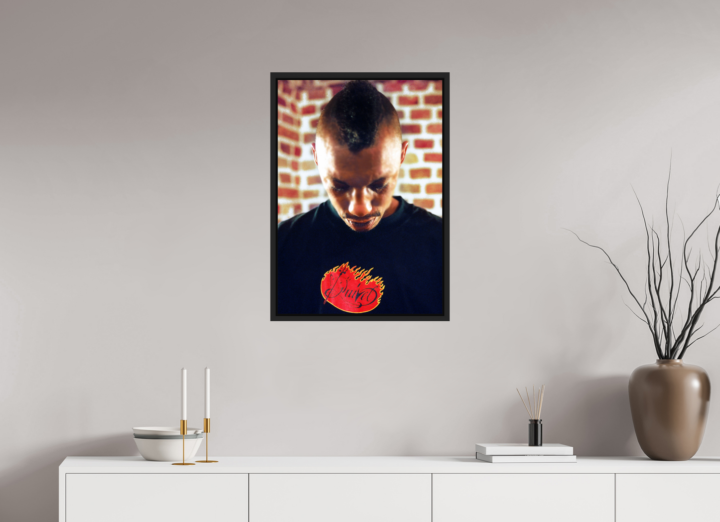 50 x 71,1 cm, Floater Frame | Black Matte Tricky 01