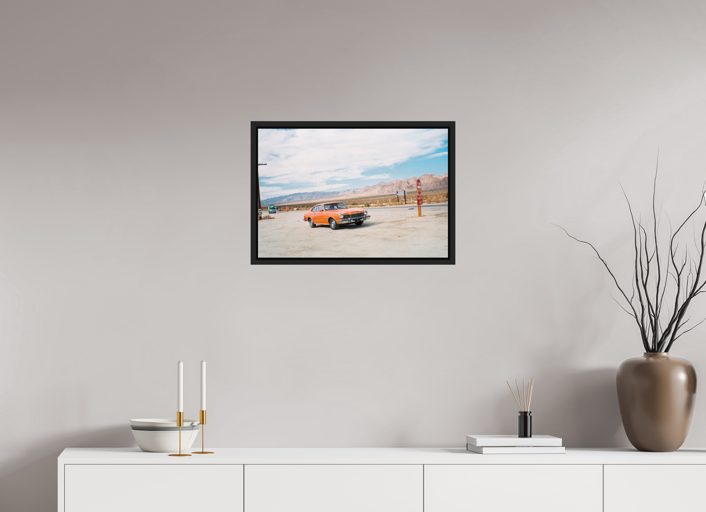 58,9 x 40 cm, Floater Frame | Black Matte USA - Agfa Clack 04