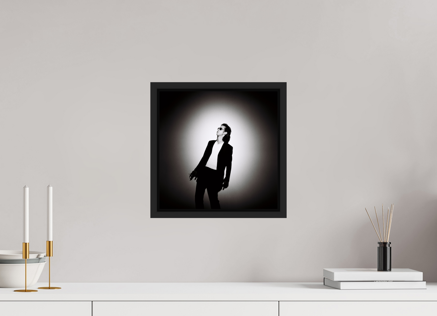 30 x 30 cm, Floater Frame | Black Matte Nick Cave 11