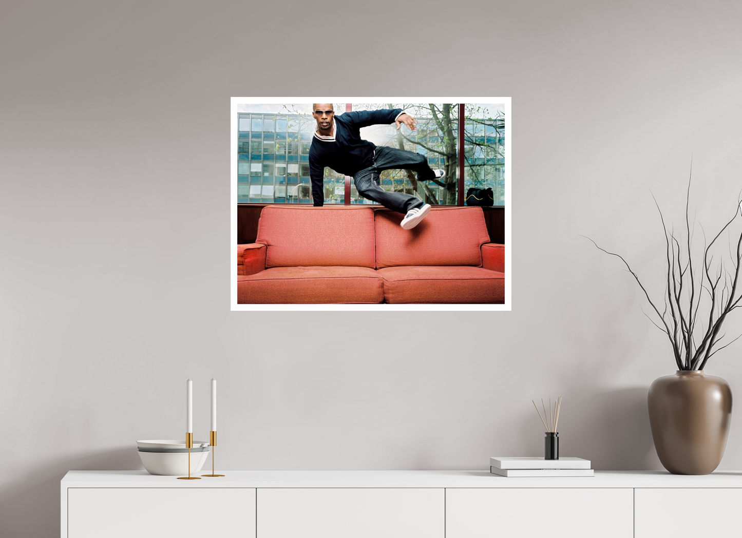 80 x 60 cm, Fine Art Print Jamie Foxx 02