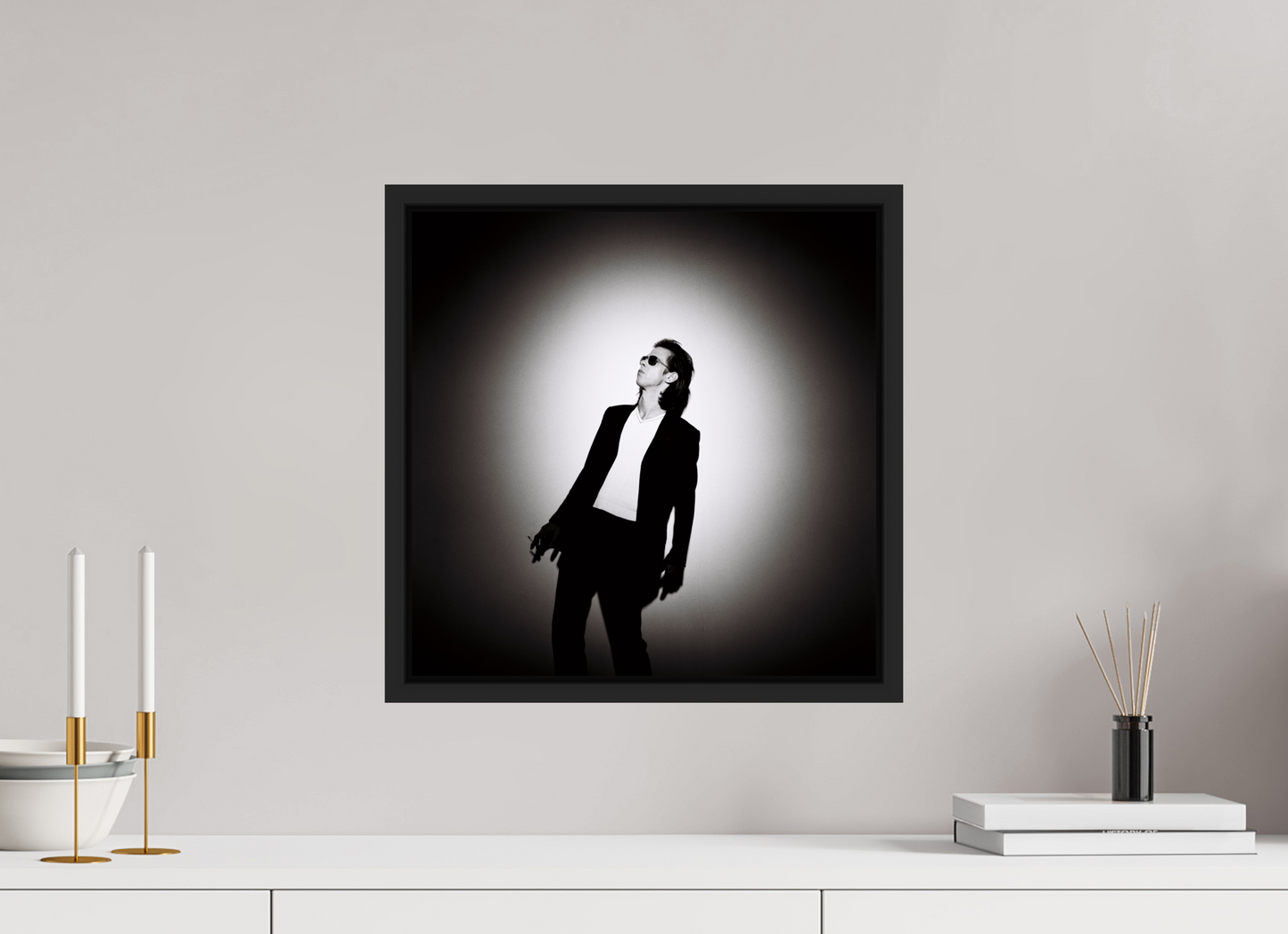 40 x 40 cm, Floater Frame | Black Matte Nick Cave 11