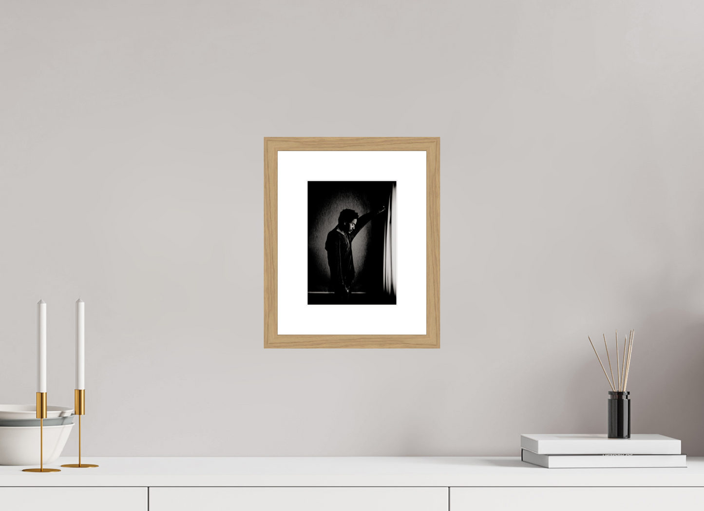 15 x 20,5 cm, Wood Frame with Passe-Partout | Oak Lenny Kravitz 09