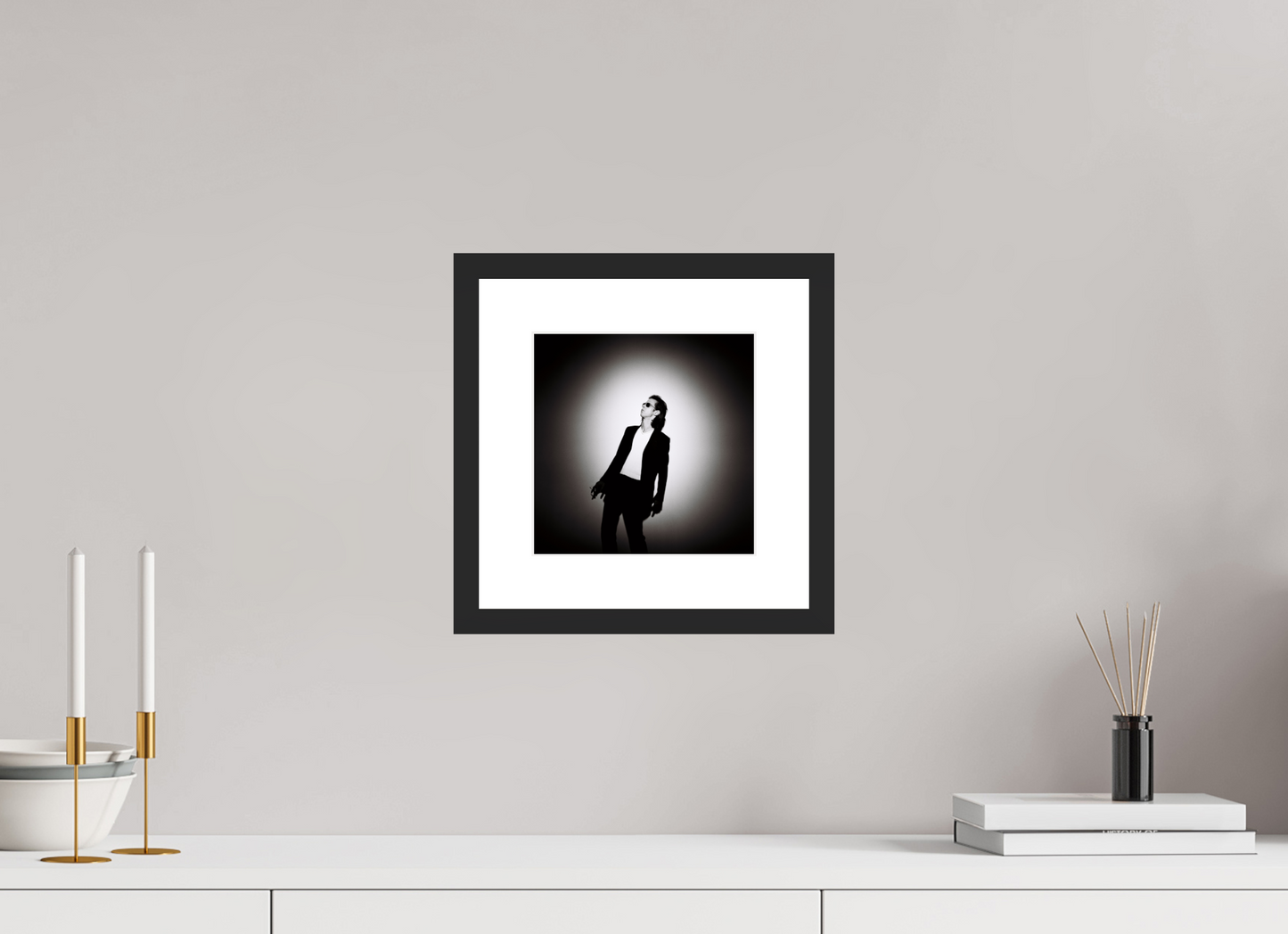 20 x 20 cm, Wood Frame with Passe-Partout | Black Matte Nick Cave 11