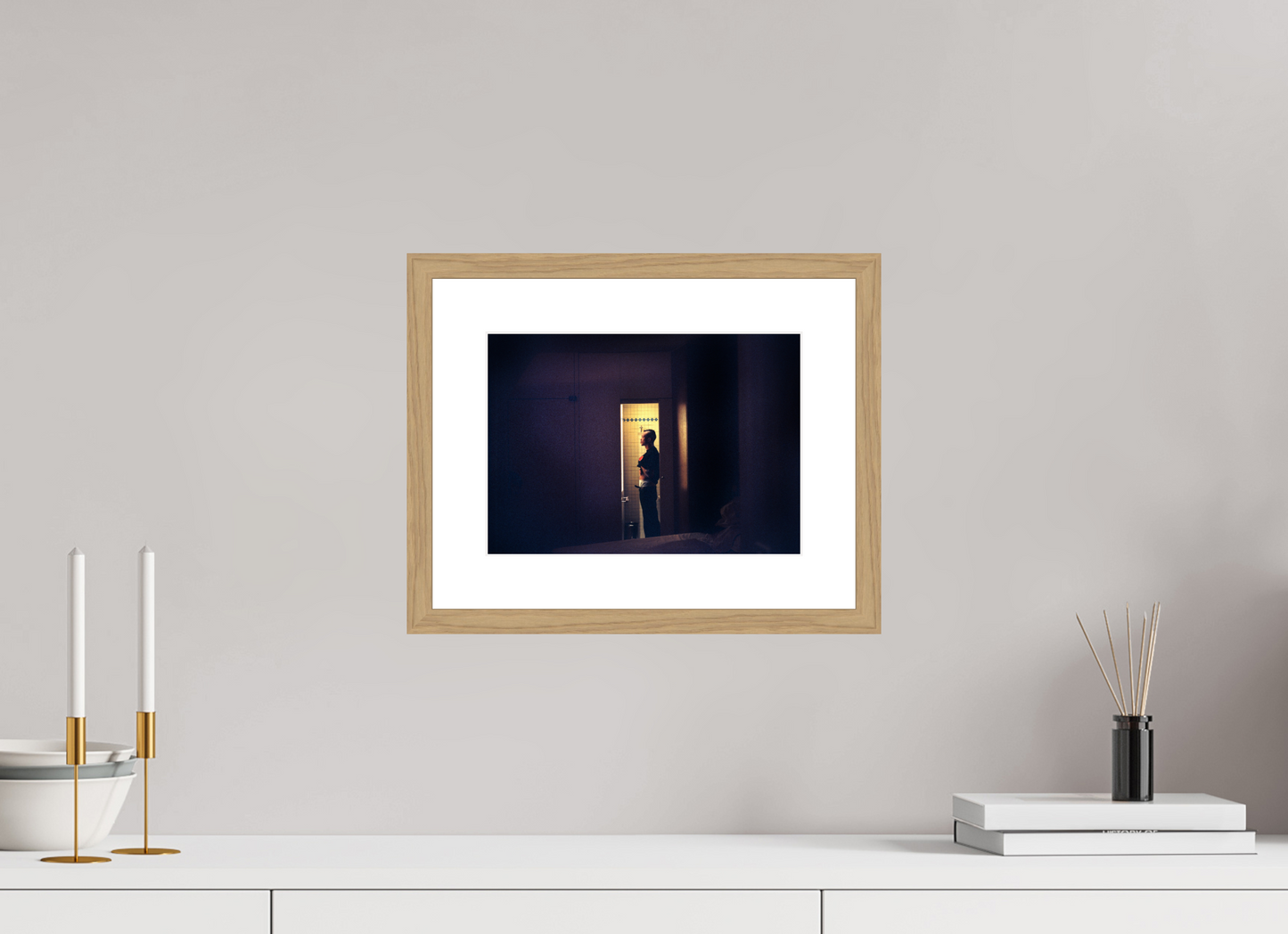 28 x 20 cm, Wood Frame with Passe-Partout | Oak Tricky 02