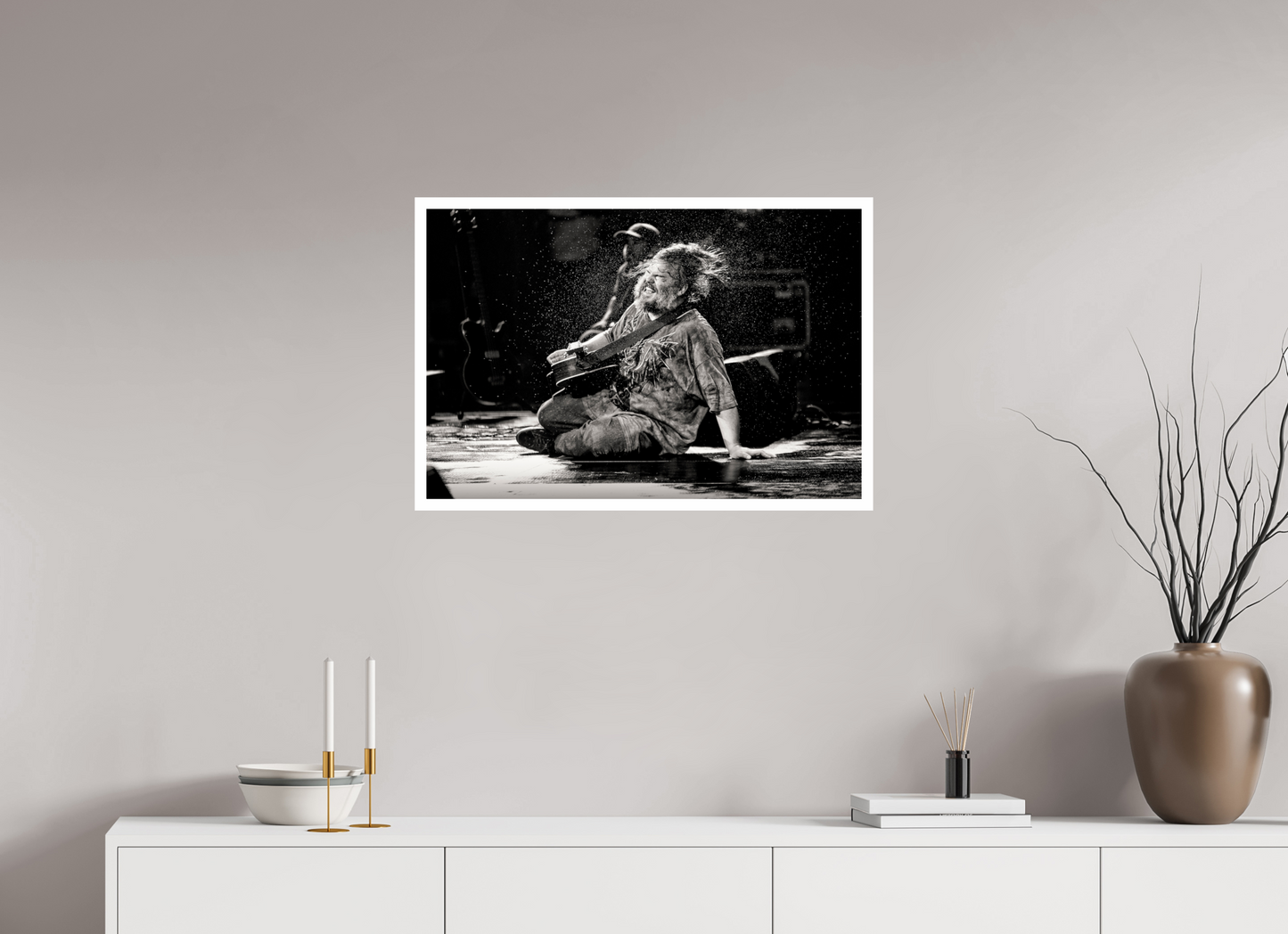 75 x 50 cm, Fine Art Print Jack Black - Tenacious D Live 01