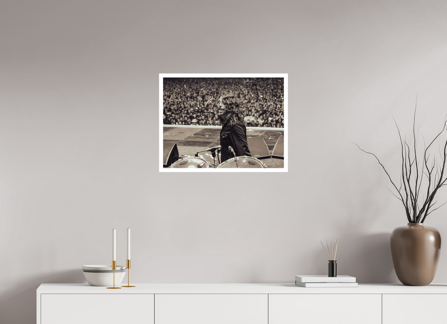 60 x 45 cm, Fine Art Print Dave Grohl - Foo Fighters Live 12