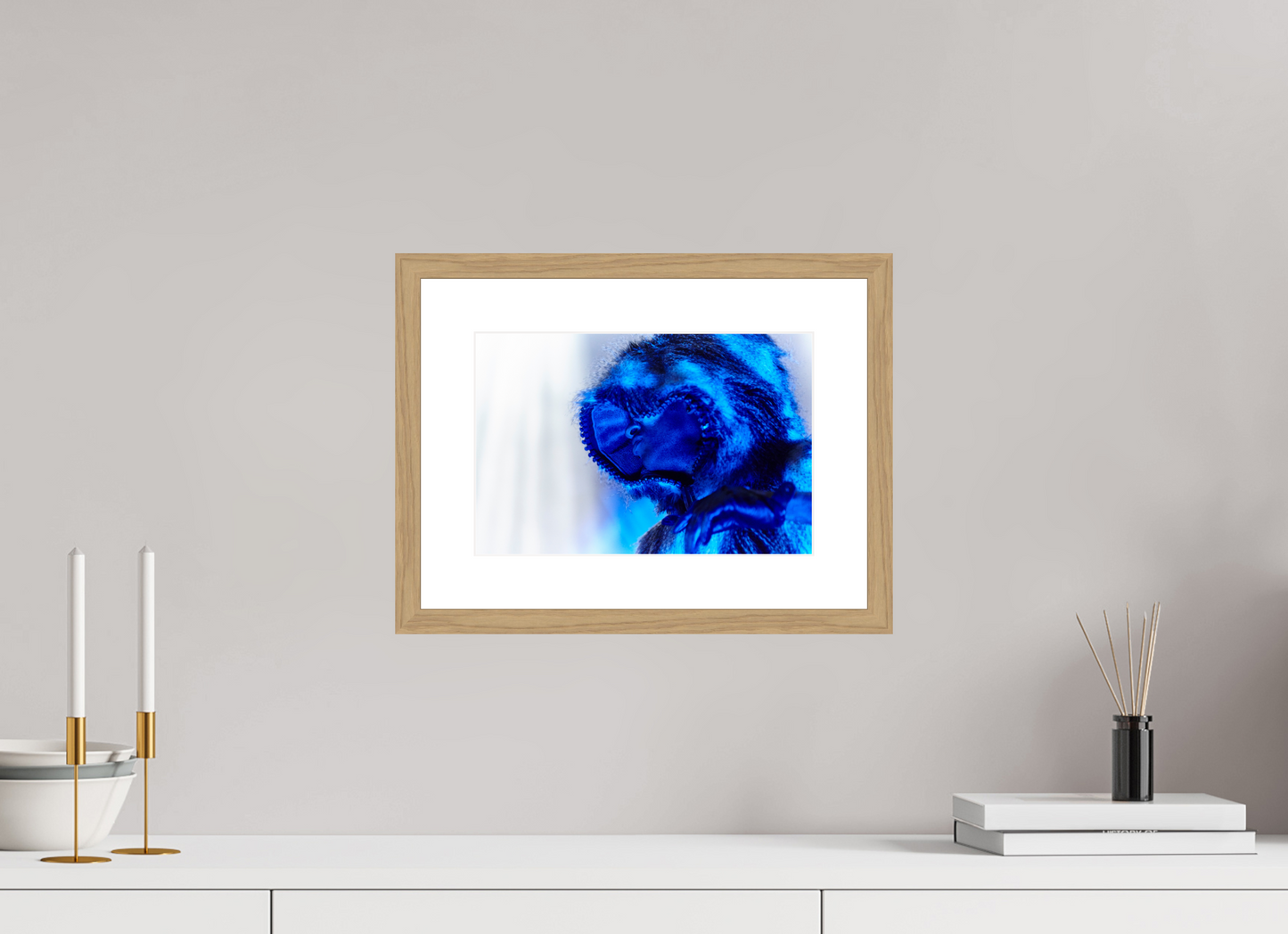 30 x 20 cm, Wood Frame with Passe-Partout | Oak Prodigy 01