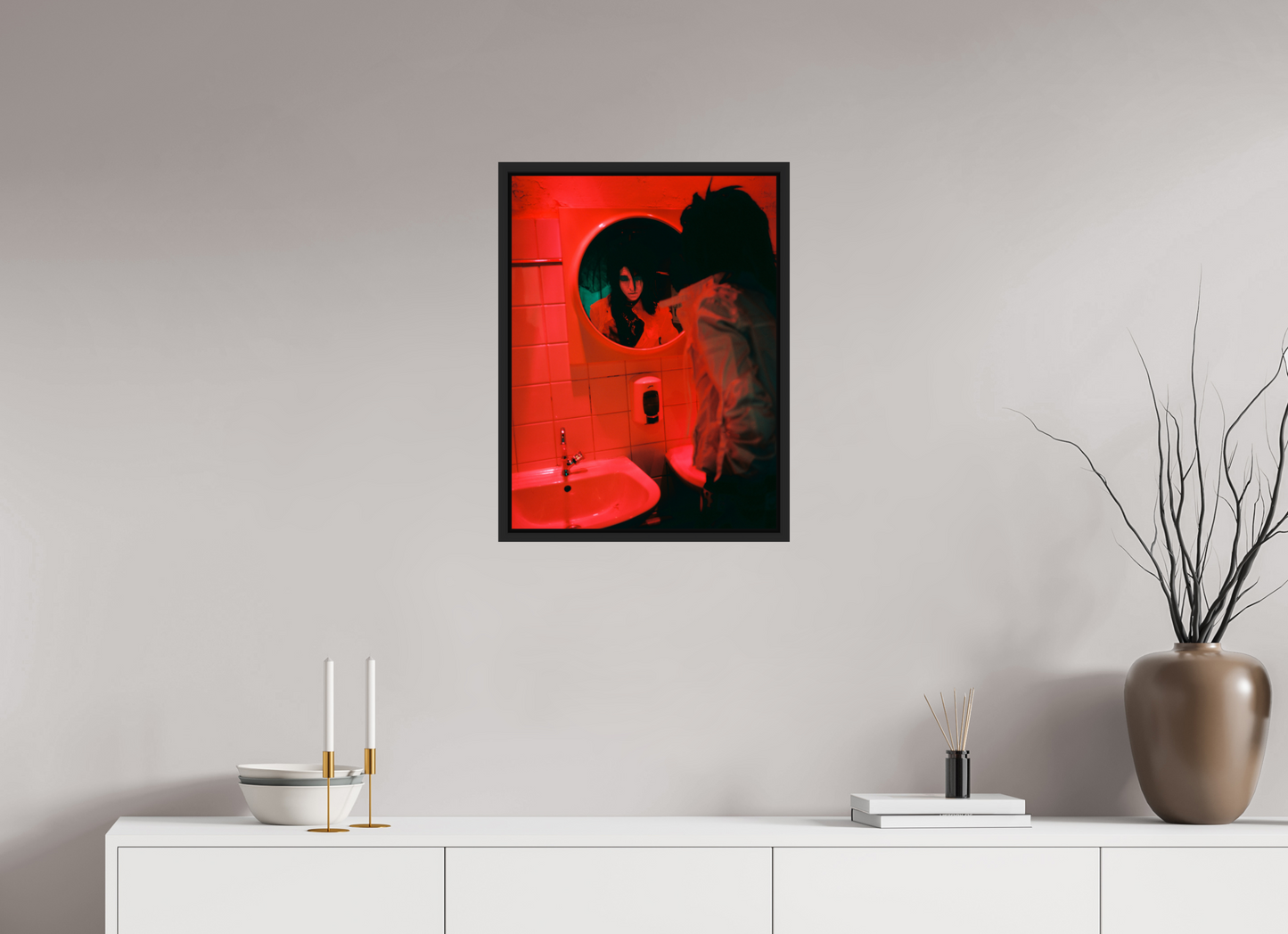 45 x 60 cm, Floater Frame | Black Matte Bill Kaulitz - Tokio Hotel 01