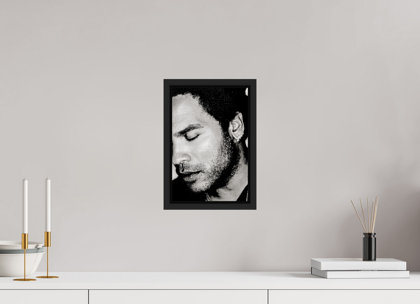20 x 30 cm, Floater Frame | Black Matte Lenny Kravitz 10