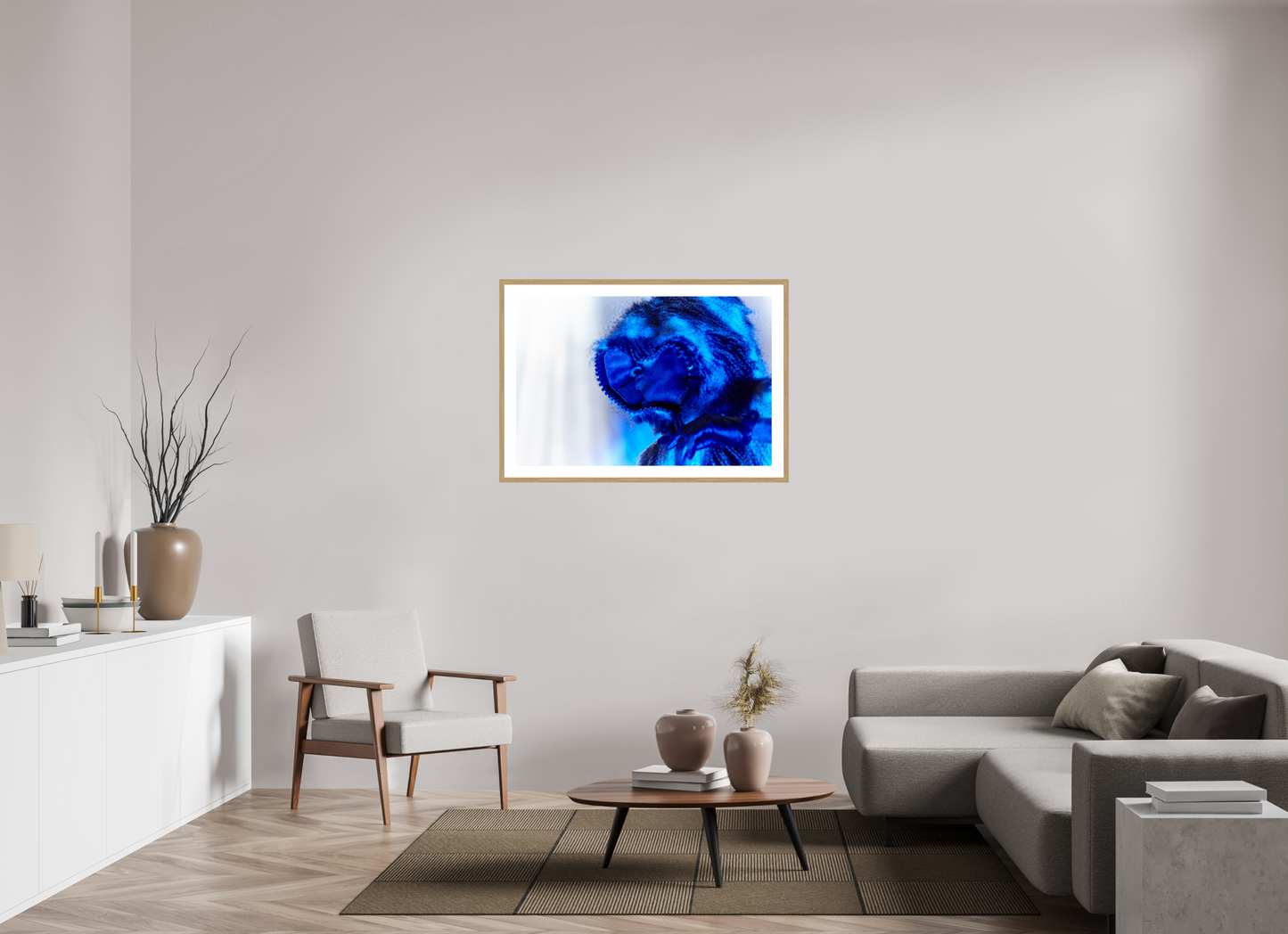 105 x 70 cm, Wood Frame with Passe-Partout | Oak Prodigy 01