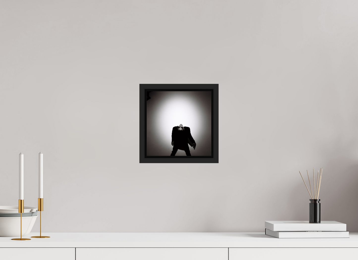 20 x 20 cm, Floater Frame | Black Matte Nick Cave 09