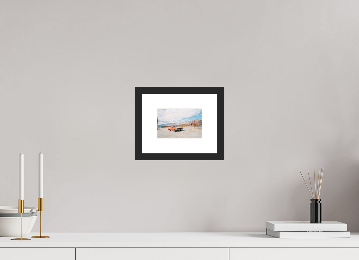 14,7 x 10 cm, Wood Frame with Passe-Partout | Black Matte USA - Agfa Clack 04