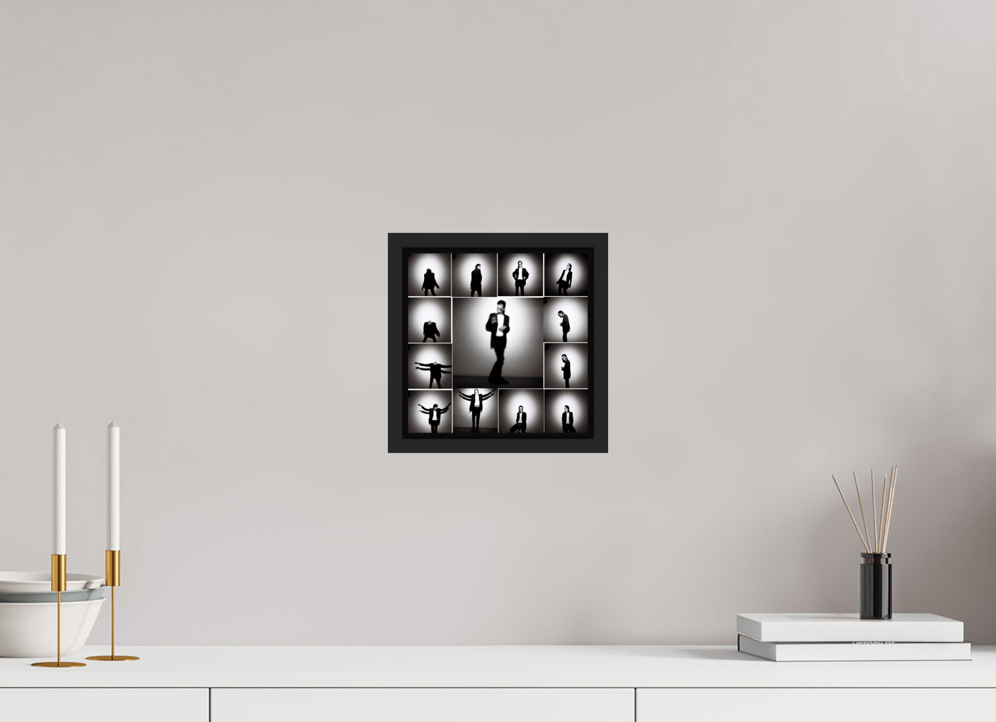 20 x 20 cm, Floater Frame | Black Matte Nick Cave 03