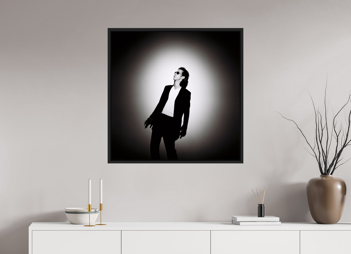 80 x 80 cm, Floater Frame | Black Matte Nick Cave 11