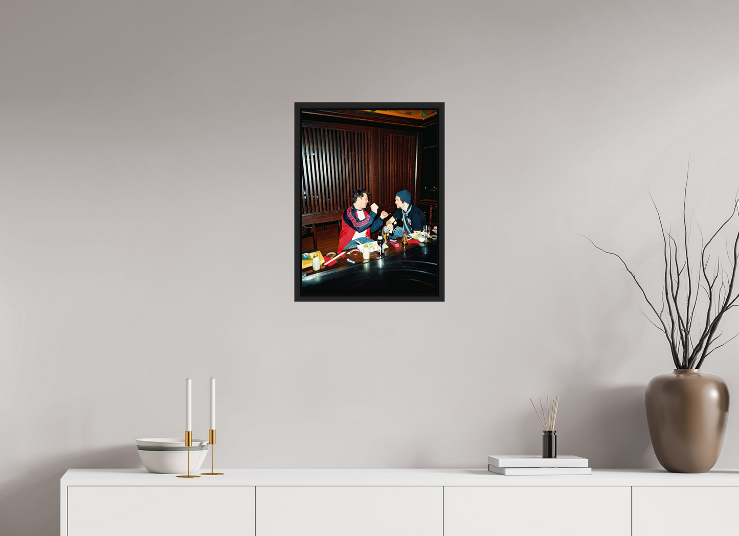 40 x 54,5 cm, Floater Frame | Black Matte Johnny Knoxville - Jackass 02