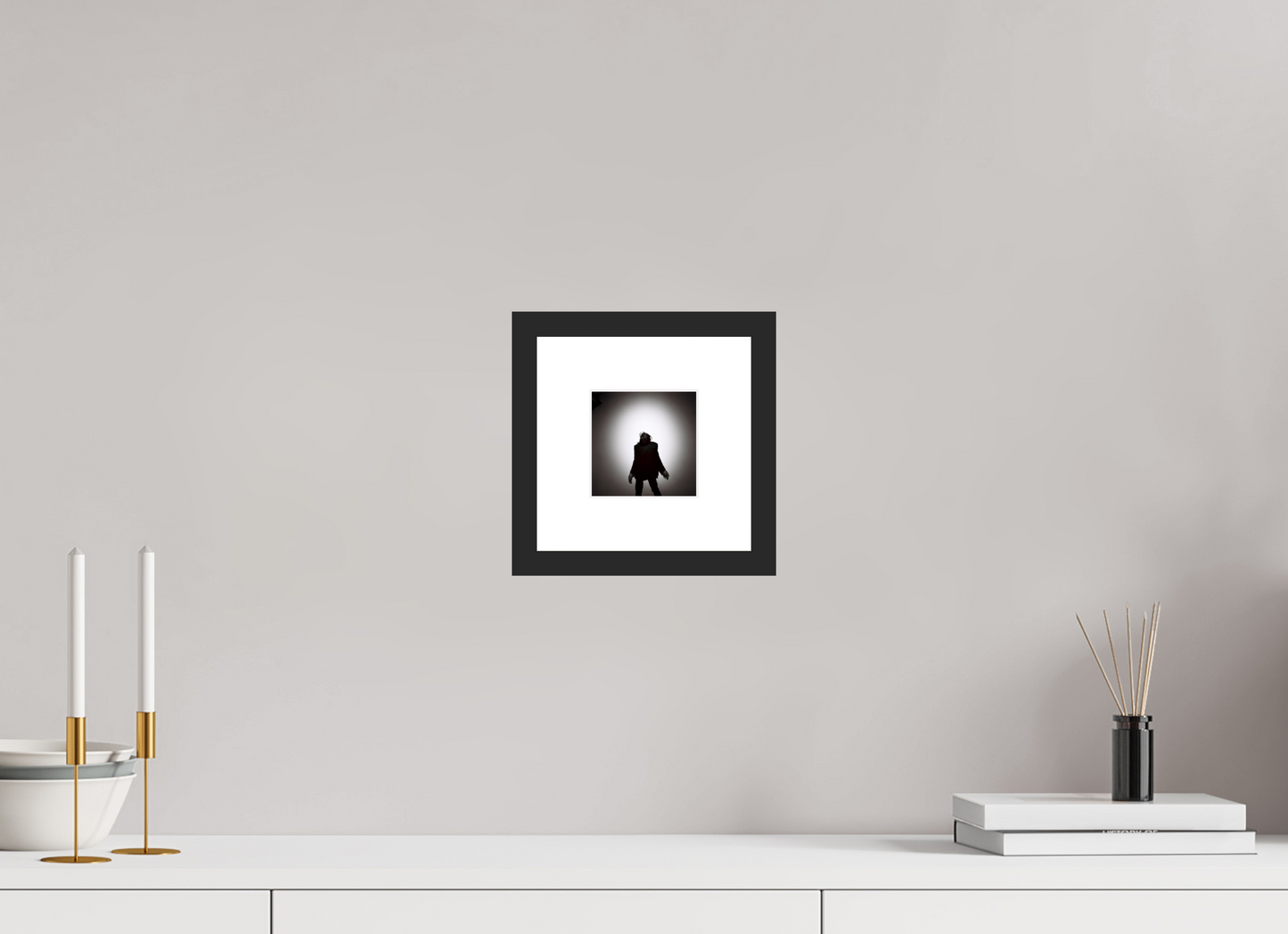 10 x 10 cm, Wood Frame with Passe-Partout | Black Matte Nick Cave 12