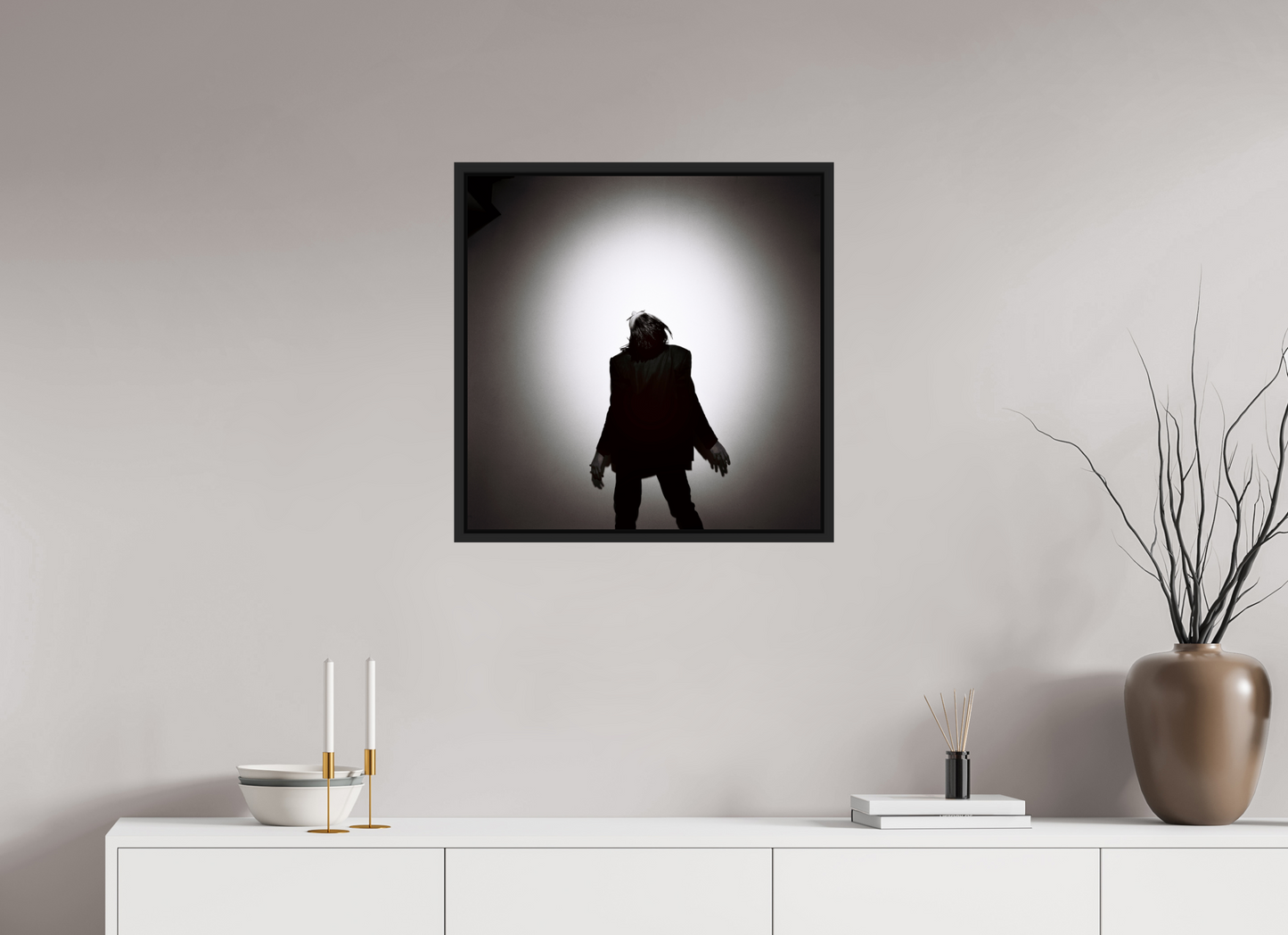 60 x 60 cm, Floater Frame | Black Matte Nick Cave 12