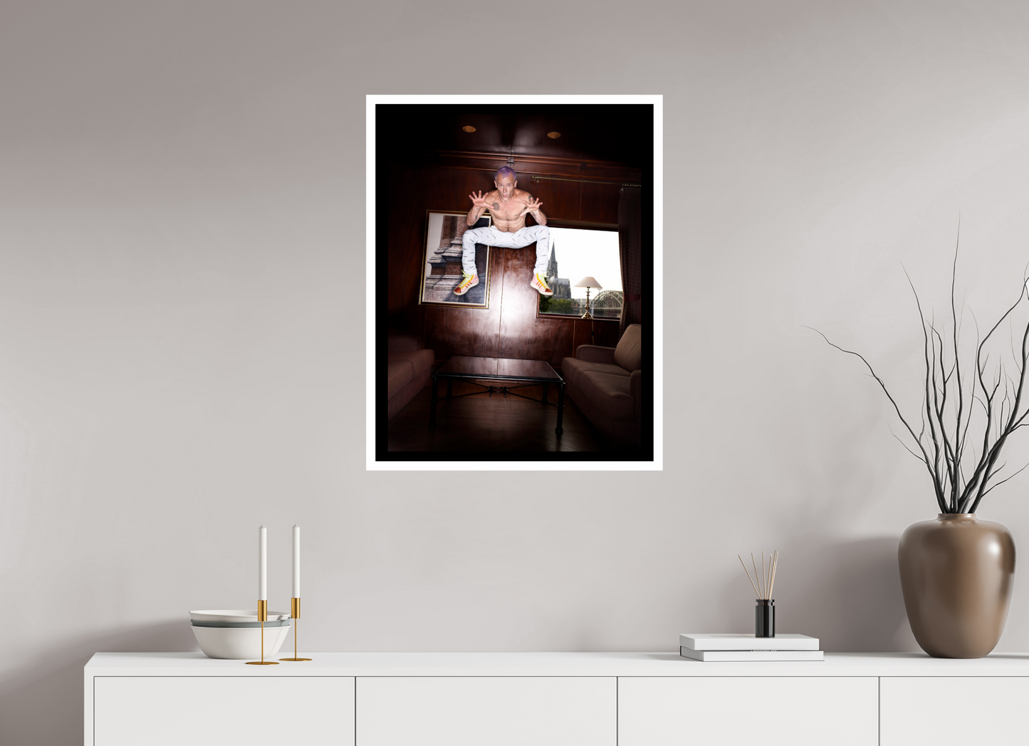 60 x 77,1 cm, Fine Art Print Flea - Red Hot Chili Peppers 02