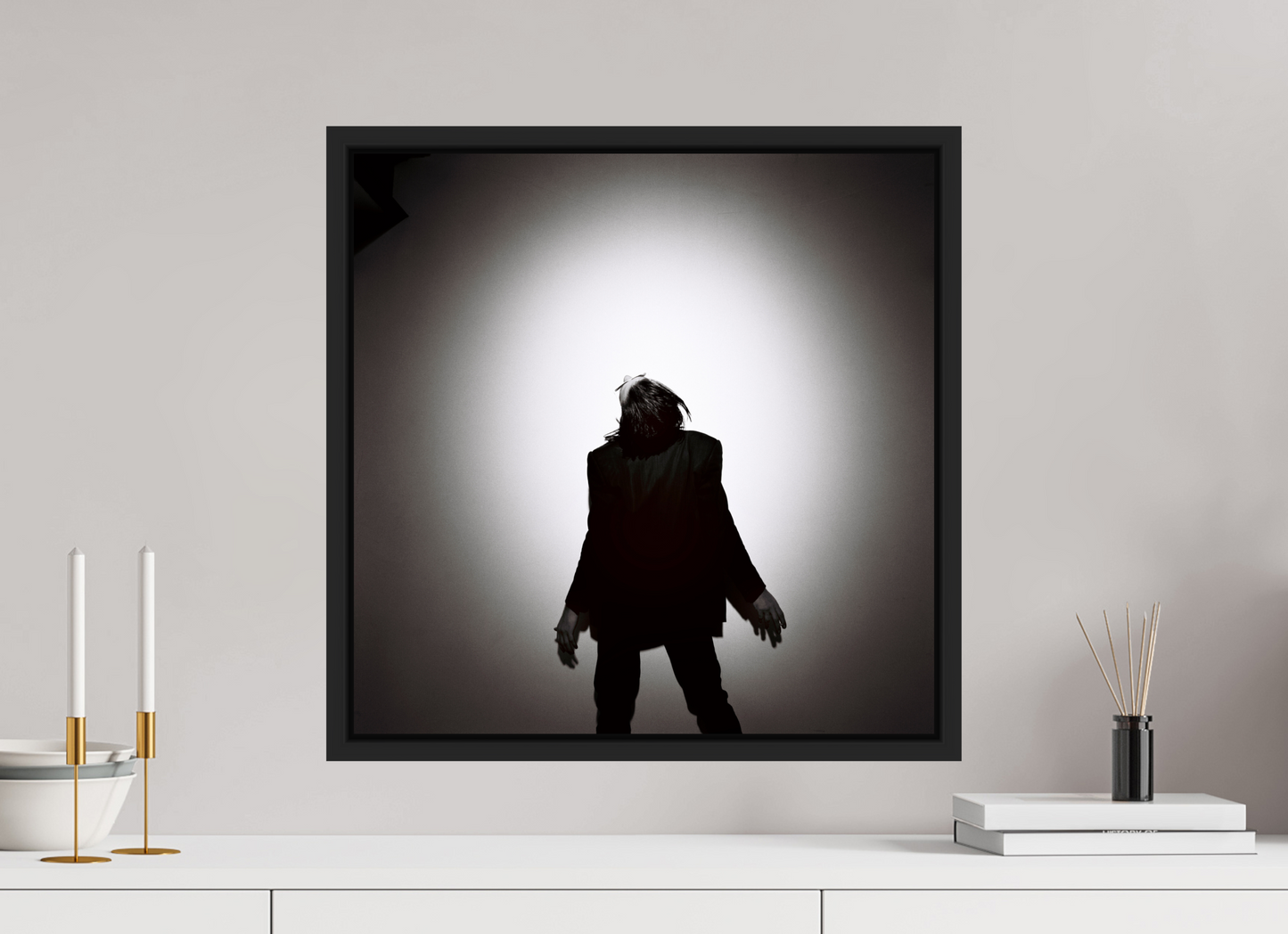 50 x 50 cm, Floater Frame | Black Matte Nick Cave 12