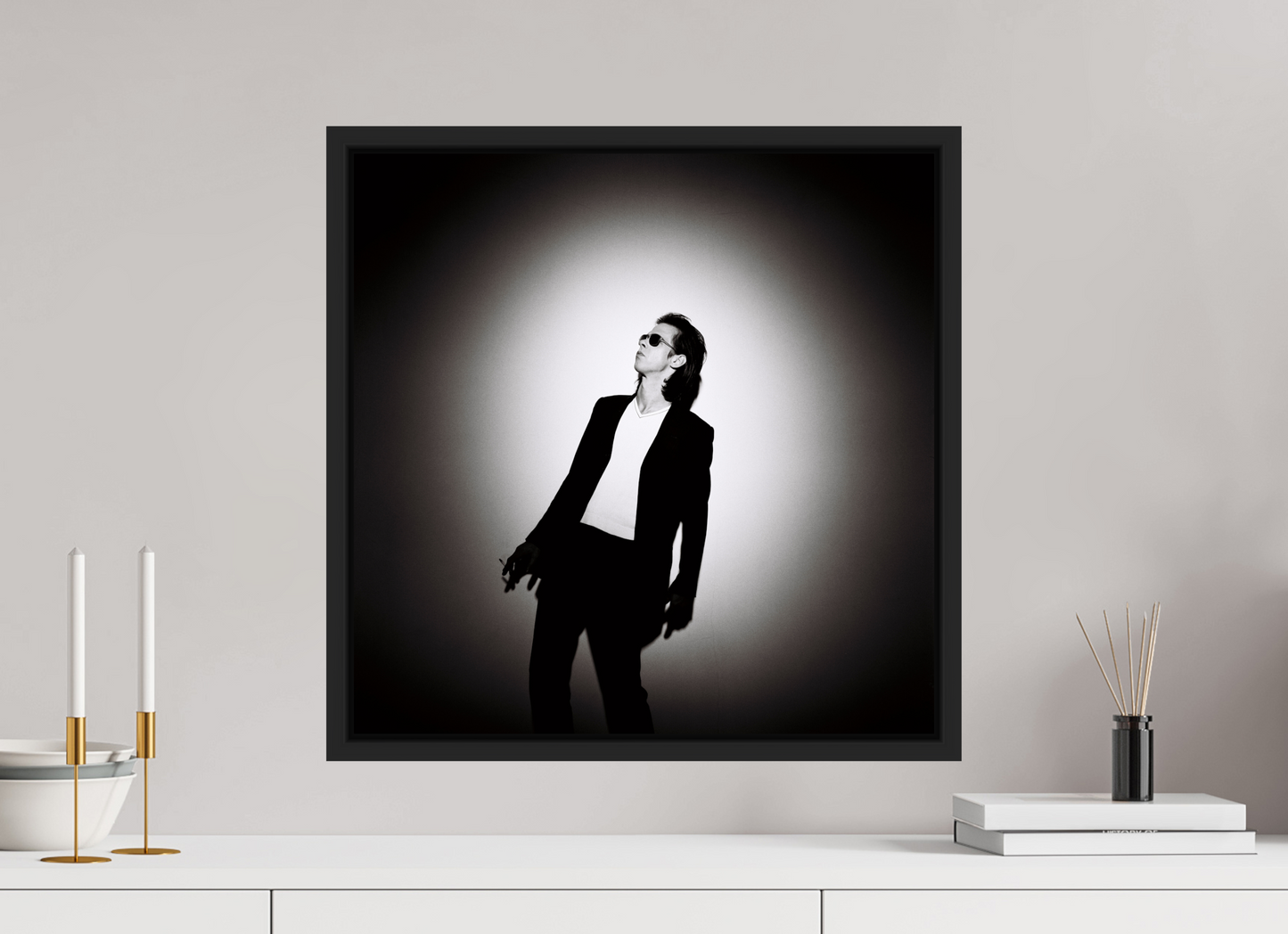 50 x 50 cm, Floater Frame | Black Matte Nick Cave 11