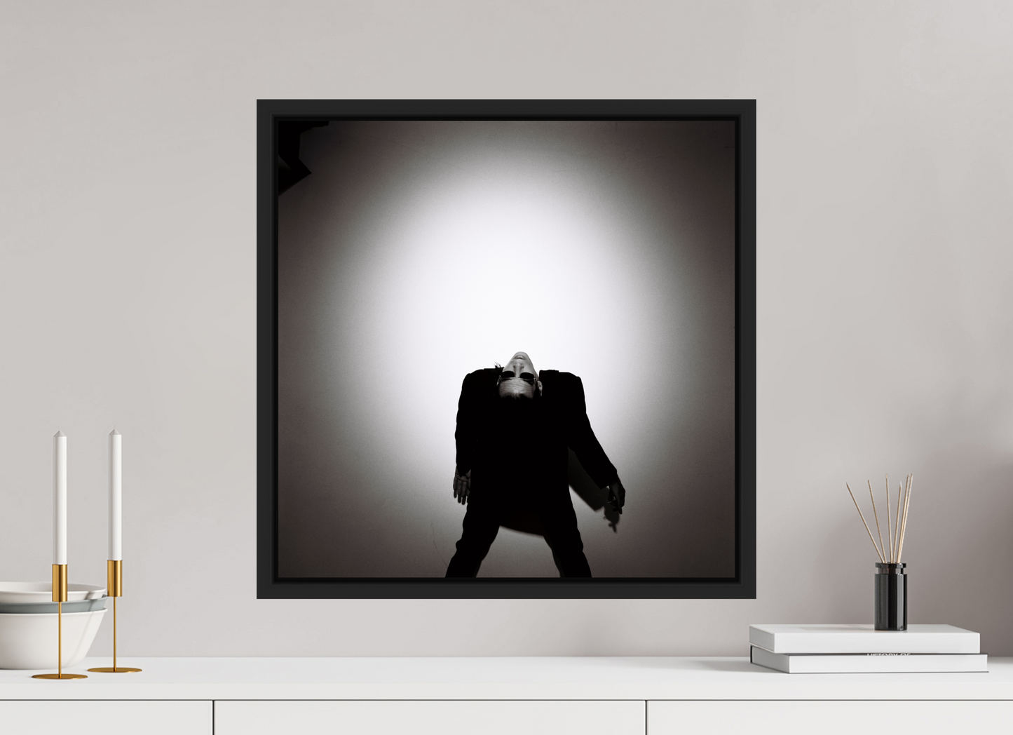 50 x 50 cm, Floater Frame | Black Matte Nick Cave 09