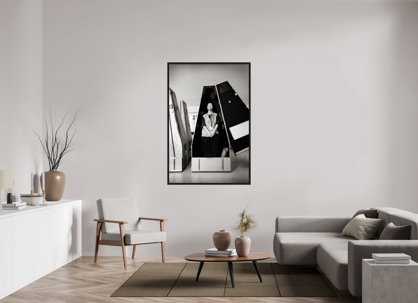 100 x 149 cm, Floater Frame | Black Matte Nigel Kennedy 01