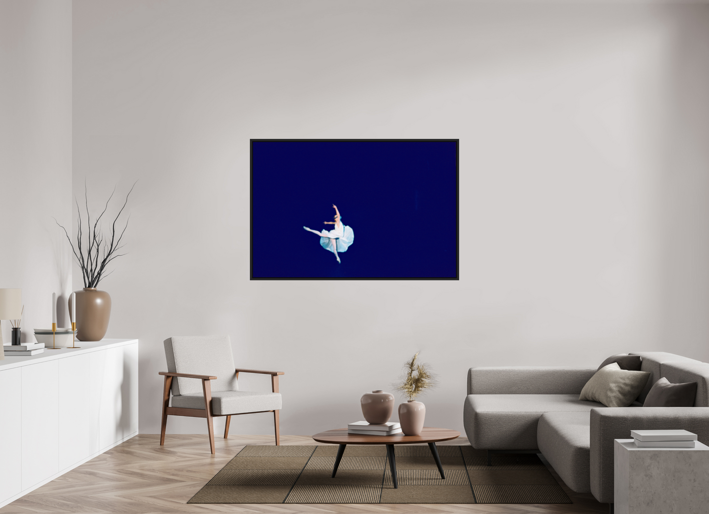 150 x 100 cm, Floater Frame | Black Matte Bolshoi Theatre - Prima Ballerina 01