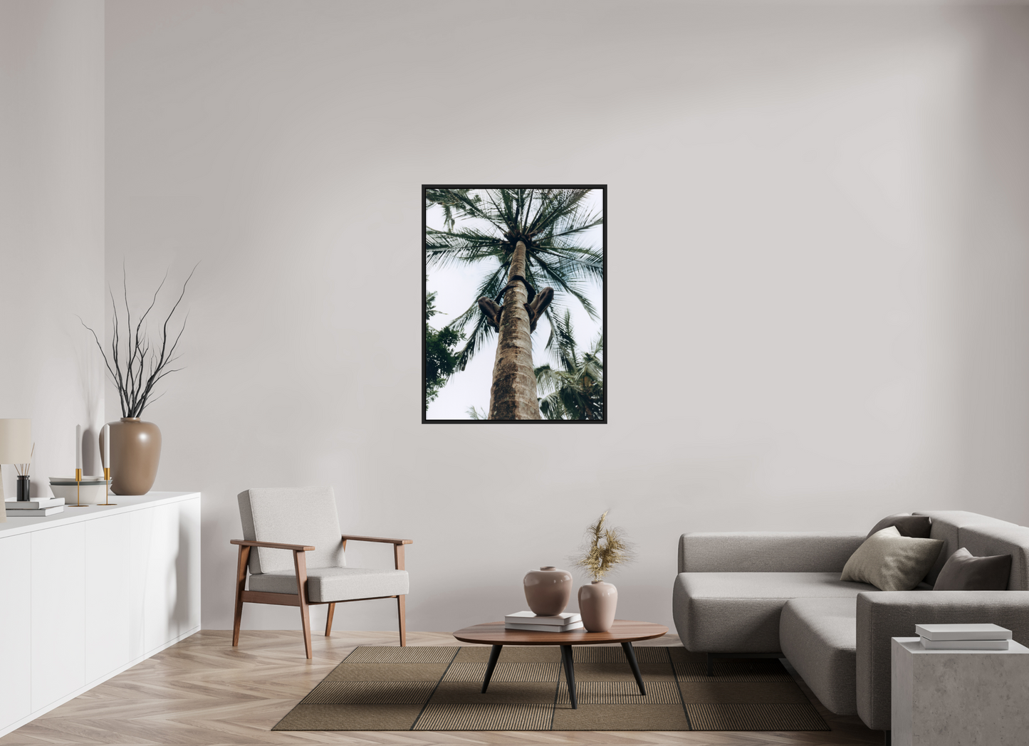 90 x 117,5 cm, Floater Frame | Black Matte Zanzibar, Tansania 01