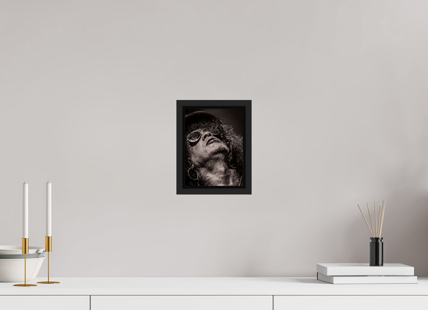 15 x 20 cm, Floater Frame | Black Matte Slash 10