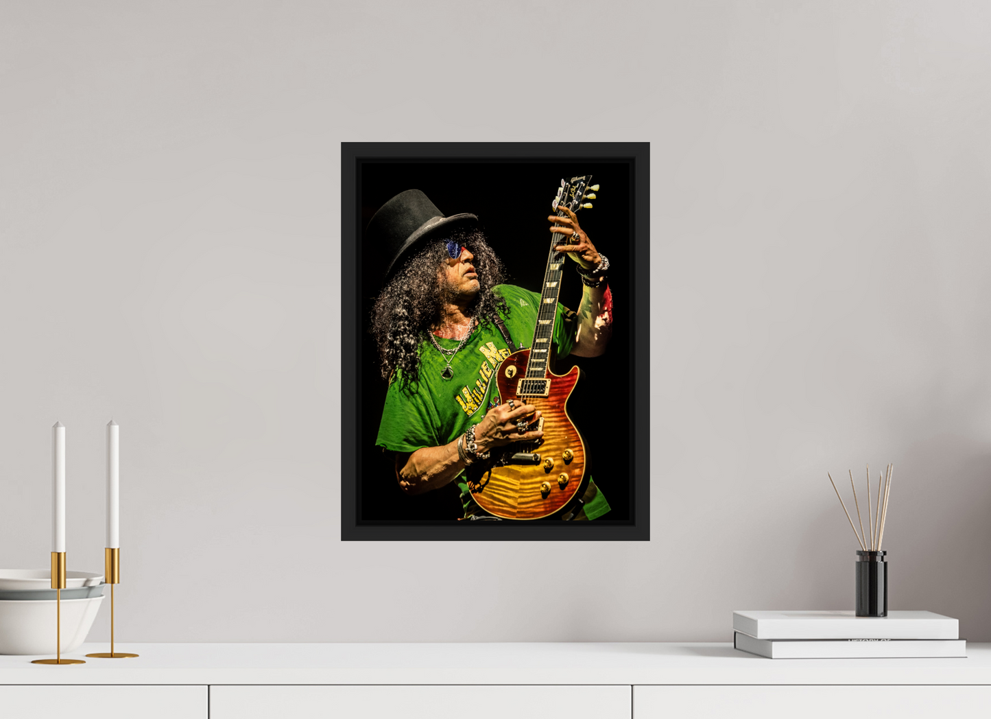 30 x 40 cm, Floater Frame | Black Matte Slash 11