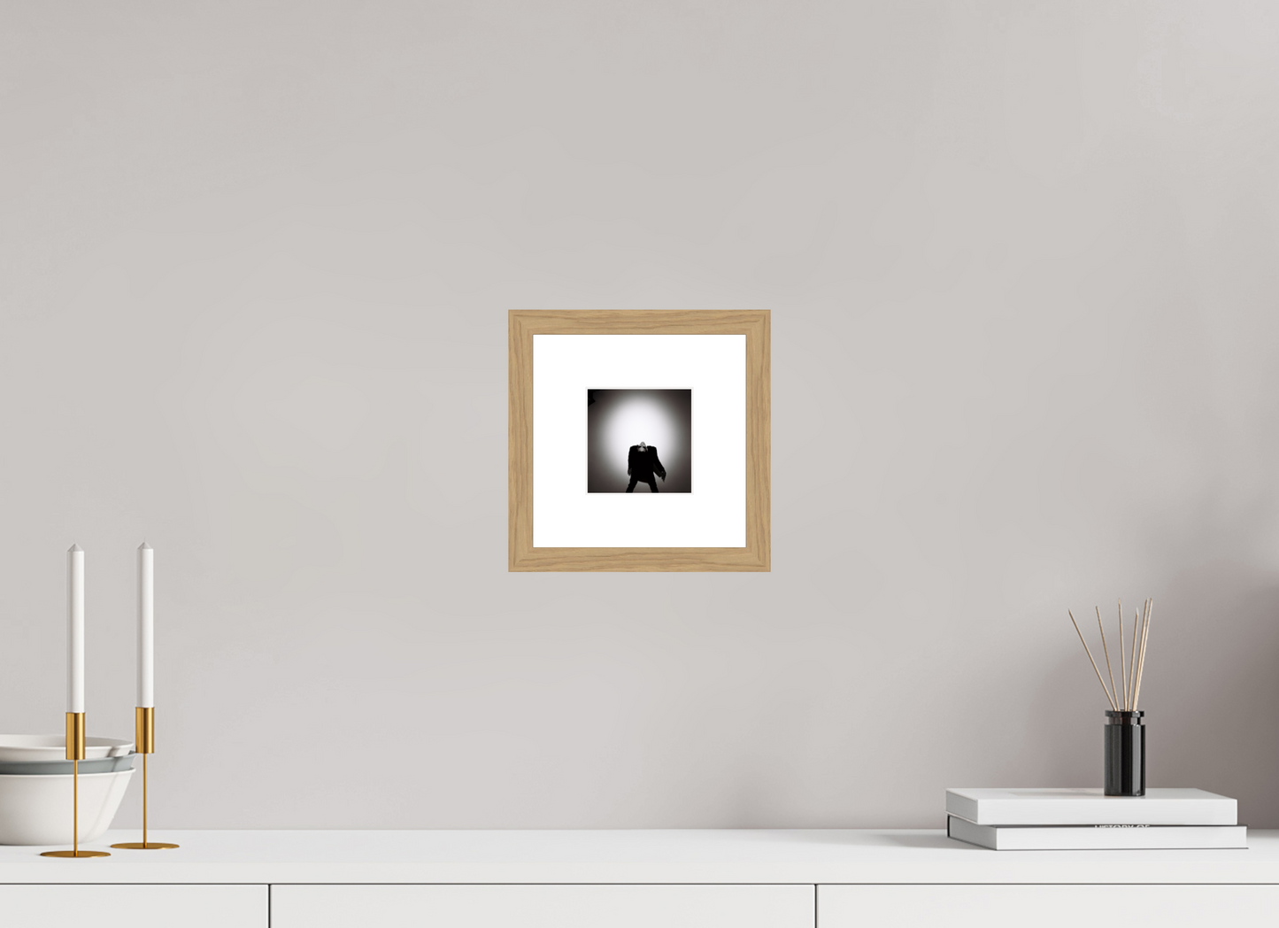 10 x 10 cm, Wood Frame with Passe-Partout | Oak Nick Cave 09